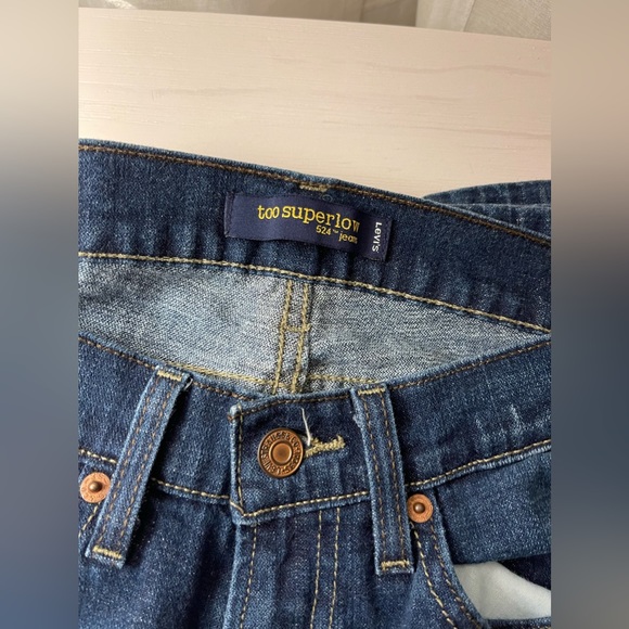 Levi too superlow 524 Y2K Flair Jeans - Picture 2 of 4